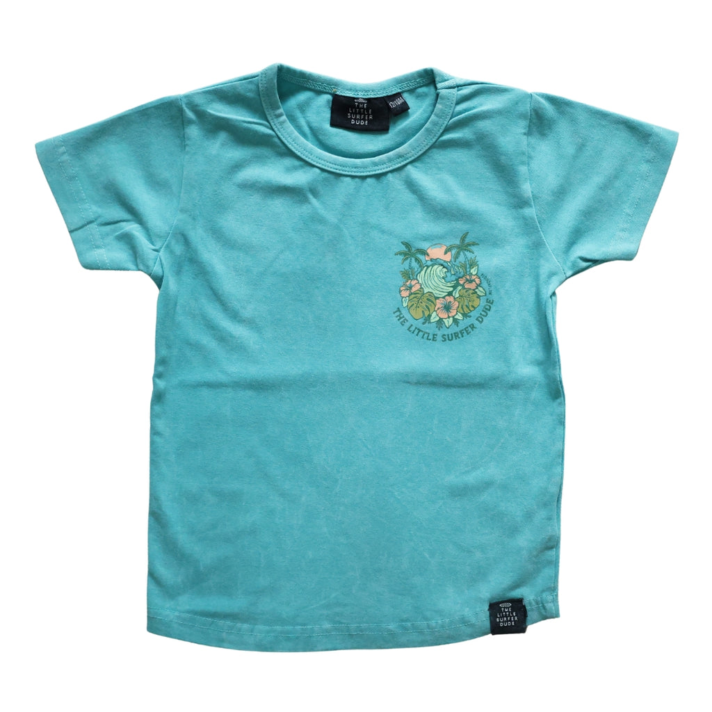 Blue Little Surfer Dude Logo Toddler Tee The Little Surfer Dude