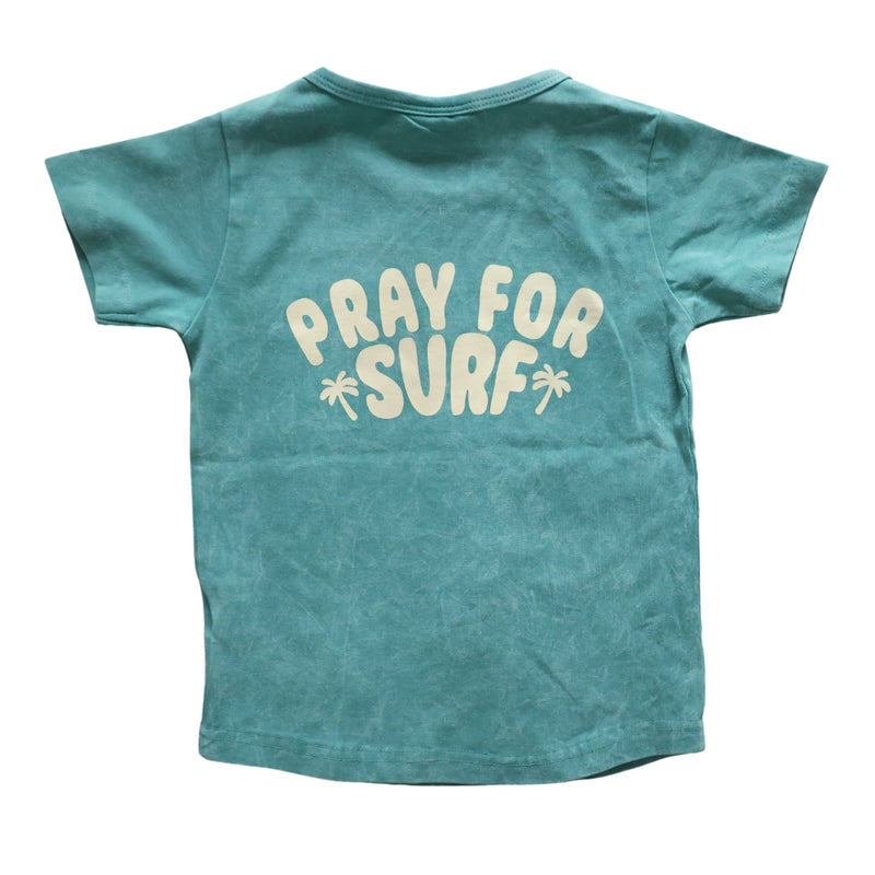 Pray For Surf Blue Toddler Tee