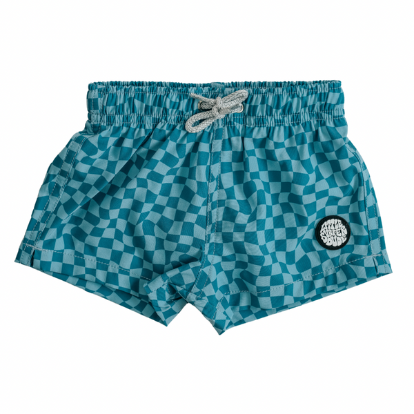 Checkered 2025 swim shorts
