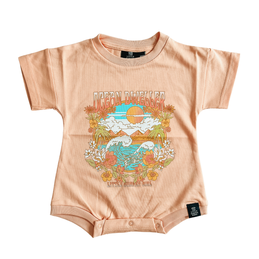 Ocean Dweller Bubble Romper – The Little Surfer Dude