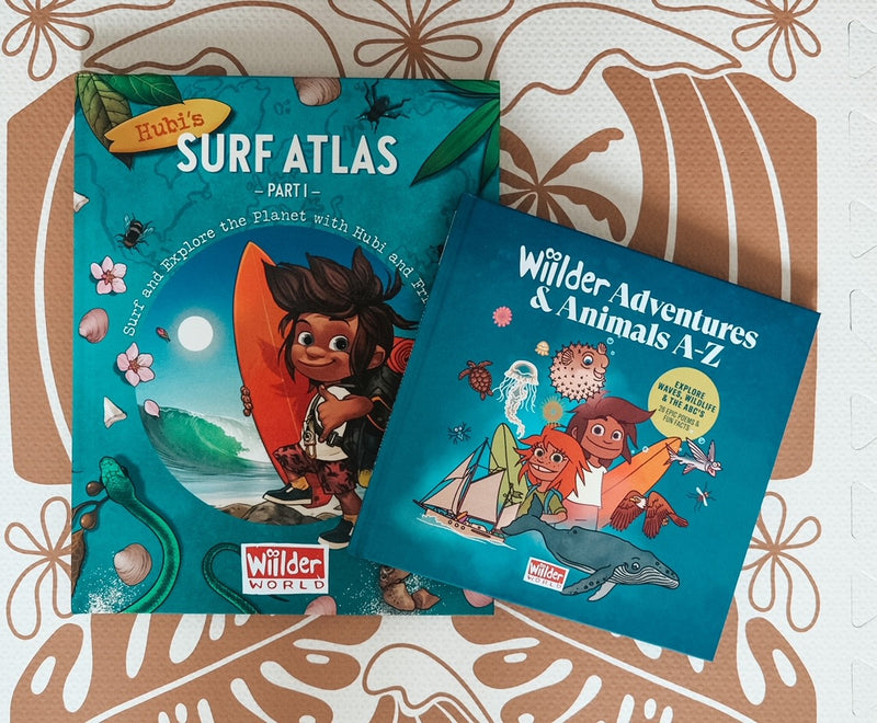 Book bundle Hubi's Surf Atlas + Wiilder Adventures A-Z Bundle