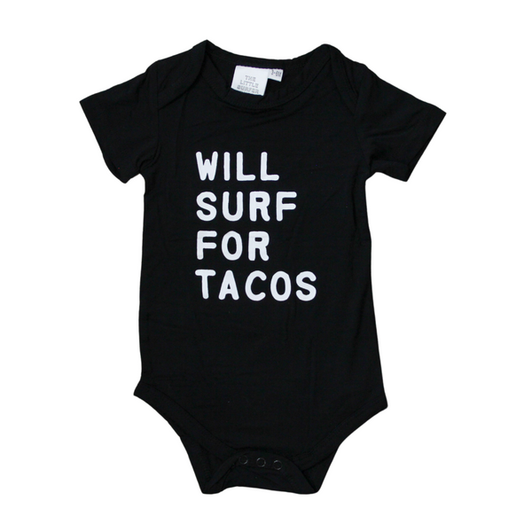 WILL SURF FOR TACOS ONESIE
